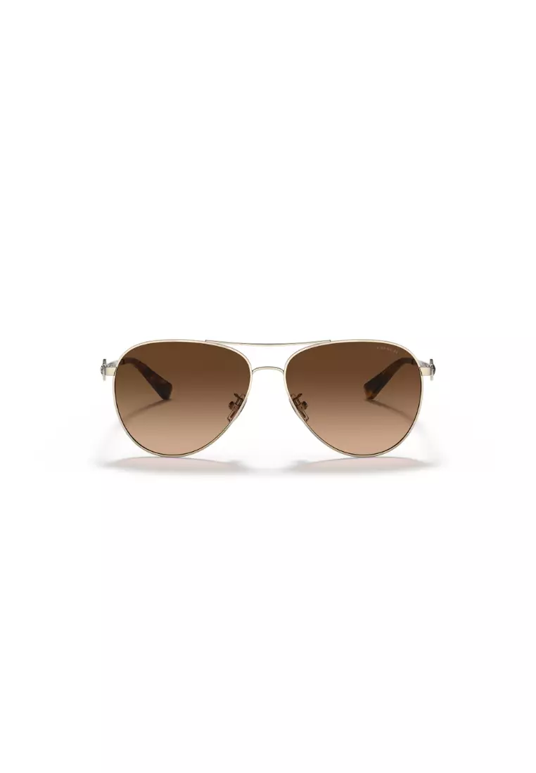 Coach gold sunglasses hotsell