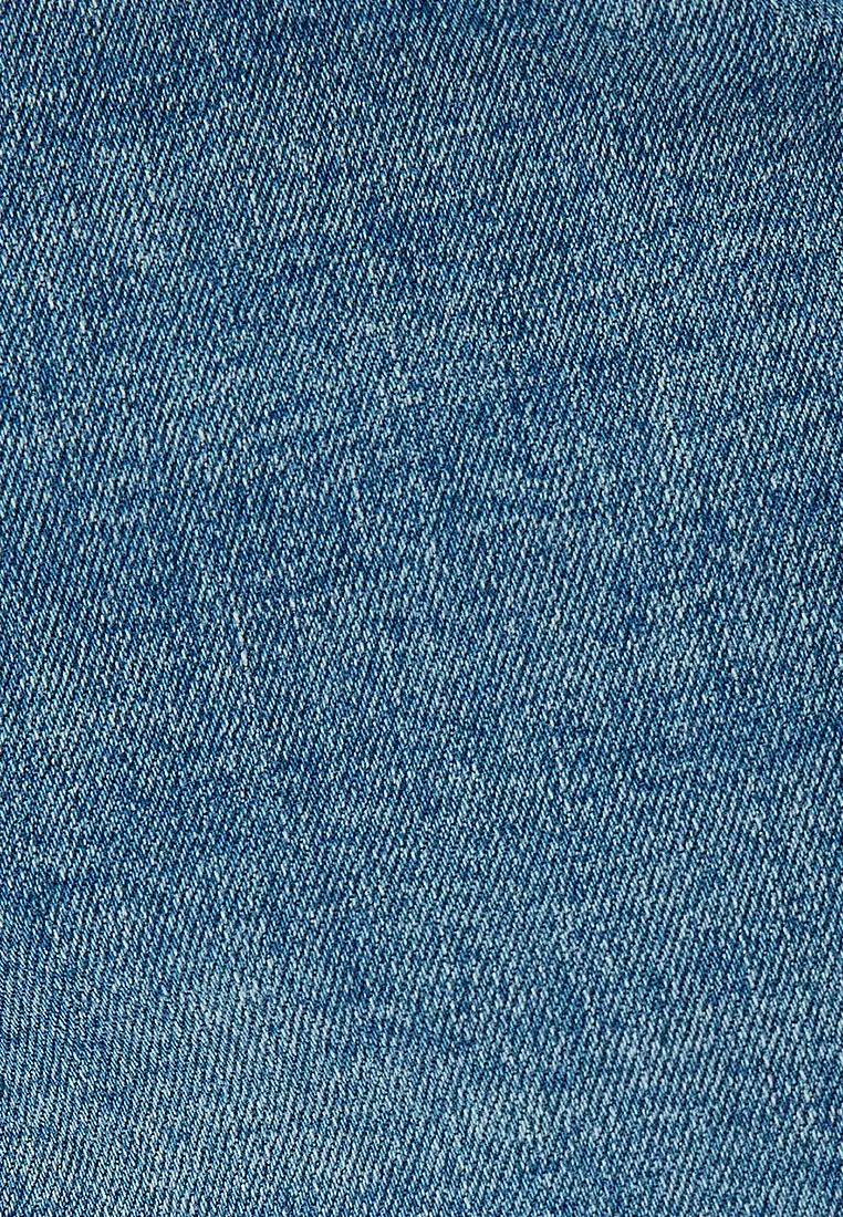 Flare Jeans Skinny Fit Buttoned Cotton - Kick Flare Jeans