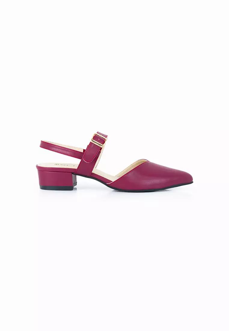 SEIS shoes Joy Mules Wanita Heels 3 cm - MAROON