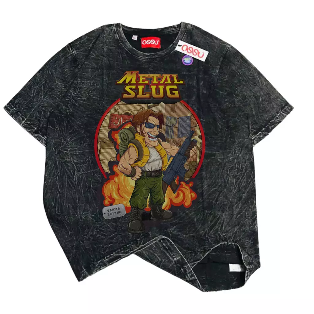Ossu T-Shirt Metal Slug Tarma Roving Black Washed T-shirt
