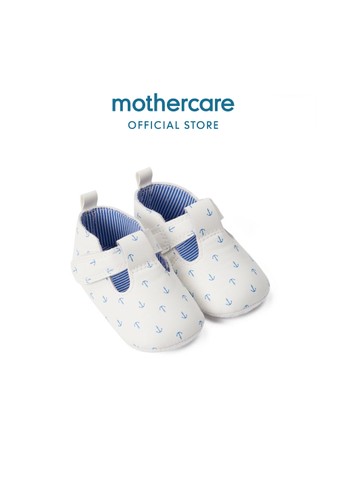 Mothercare white Mothercare Anchor T-Bar Pram Shoes - Sepatu Bayi Laki-Laki (Putih) 5438EKS52D8356GS_1