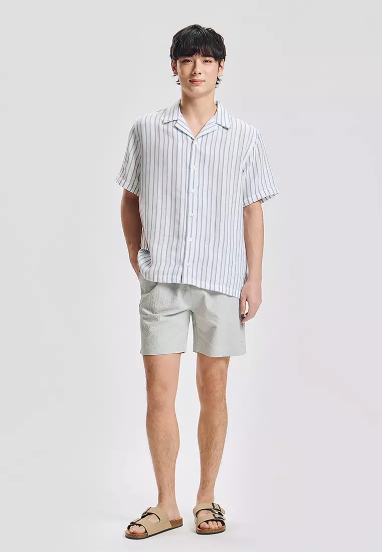 Modern Fit Swim Seersucker Shorts
