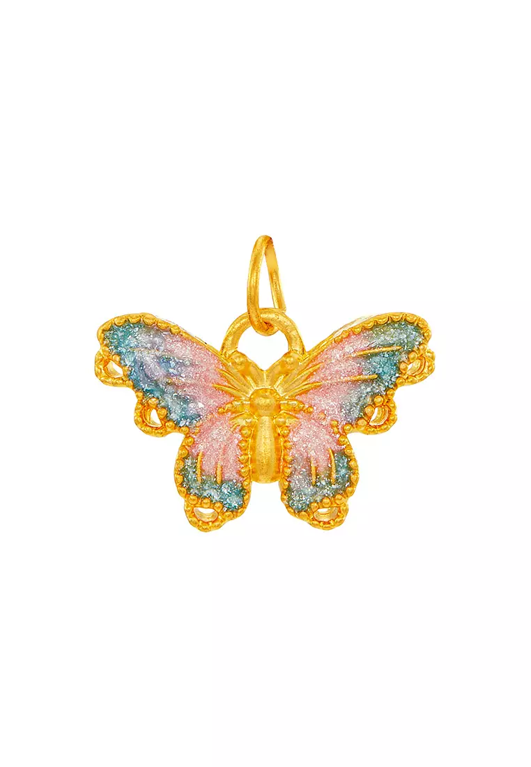 HABIB 999/24K Yellow Gold Pendant (Butterfly) 9GP00830225
