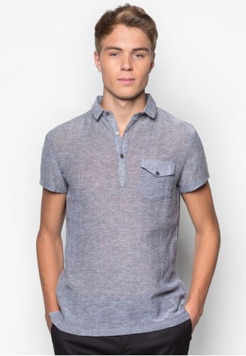 NT - Crinkled Textured Short Sleeve Shirt