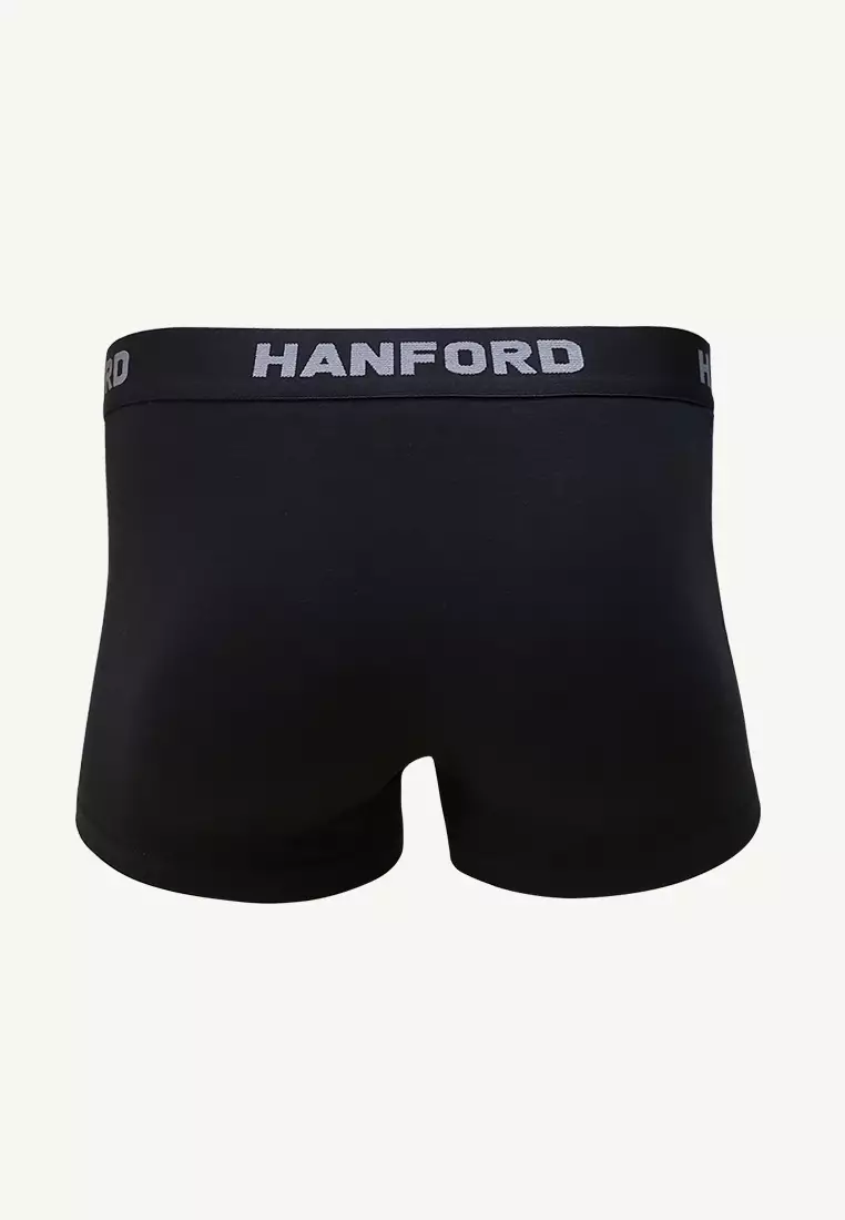 Cotton with Spandex Men's  Boxer Briefs Tuxx - Black (3in1 Pack) S-4X Big Plus Size