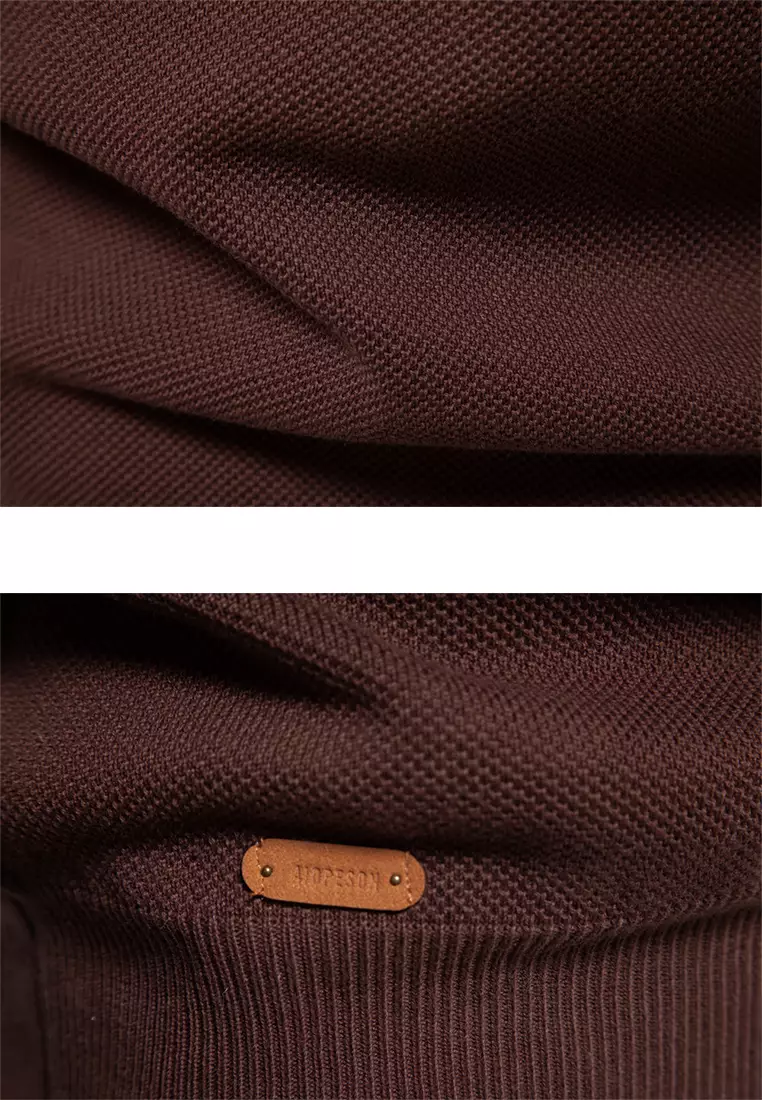 Contrast Stand Collar Knitwear AX-SW135