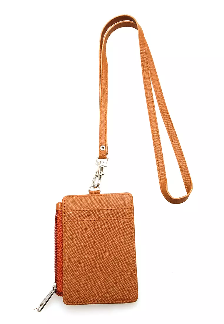 Siska Name Tag Seleting ID Card Desain Simple Premium Quality - Coklat