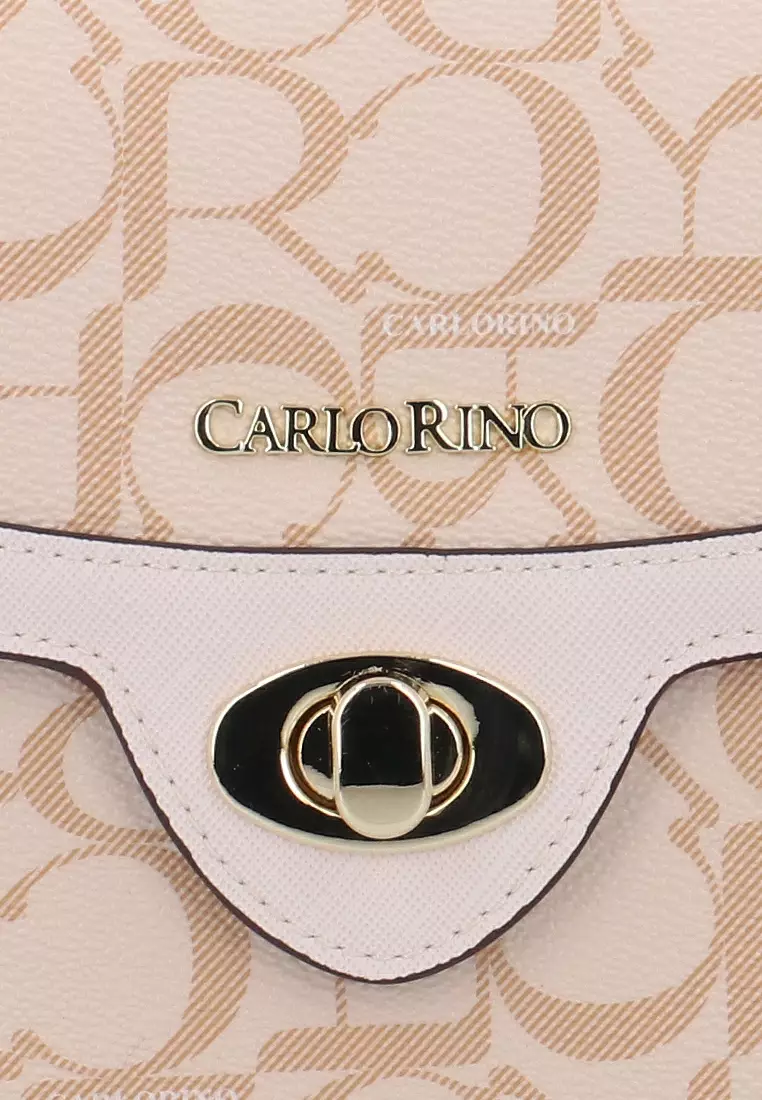 Carlo GEO Julia Crossbody Wallet - Beige