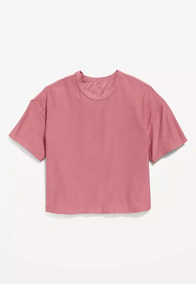 Cloud 94 Soft Go-Dry Cool Cropped T-Shirt For Girls