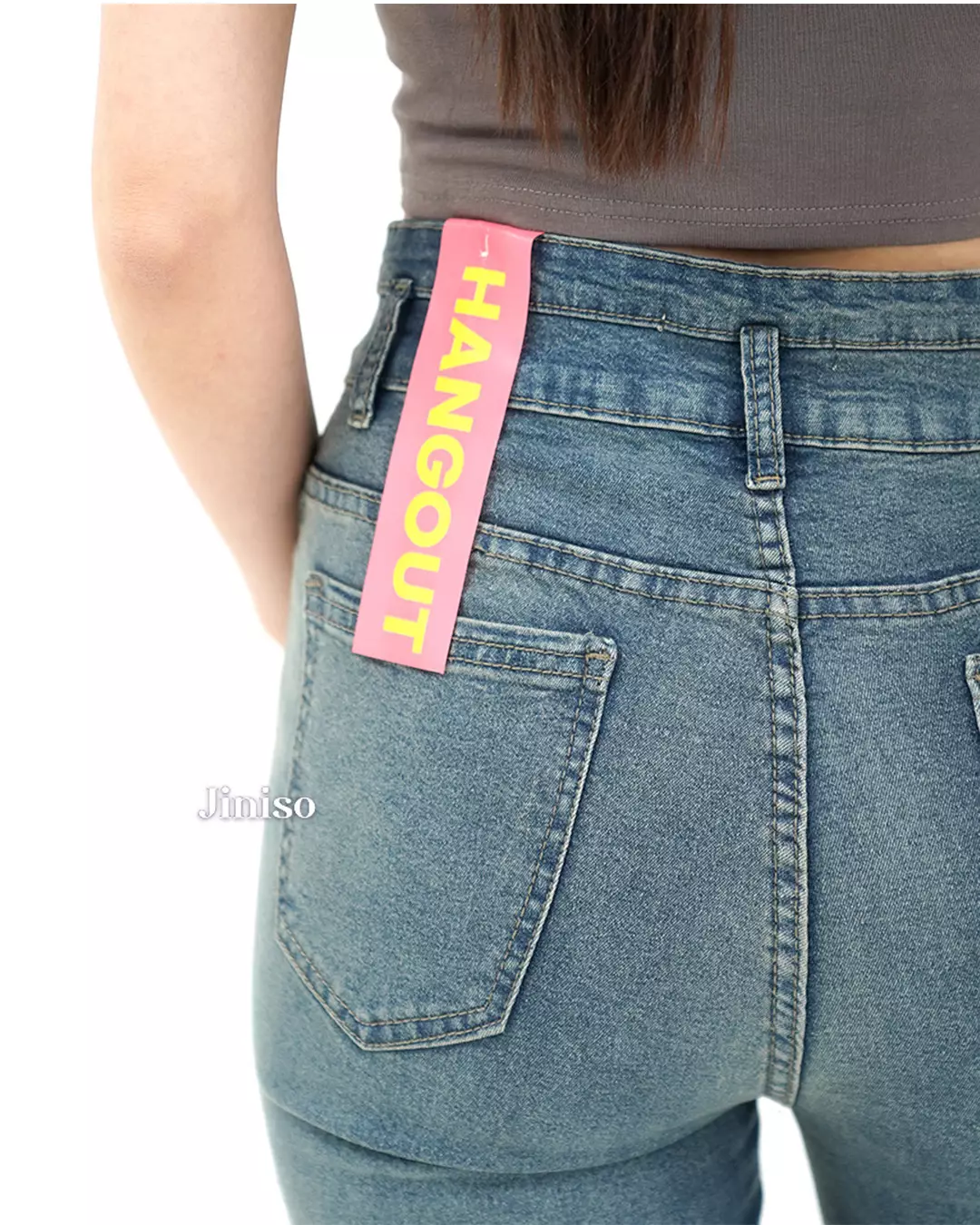 Ultra Highwaist Cutbray Stretch Jeans 615 HANGOUT