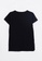 LC WAIKIKI black Crew Neck Printed Short Sleeve Cotton Women's T-Shirt E5655AA8514F1EGS_6