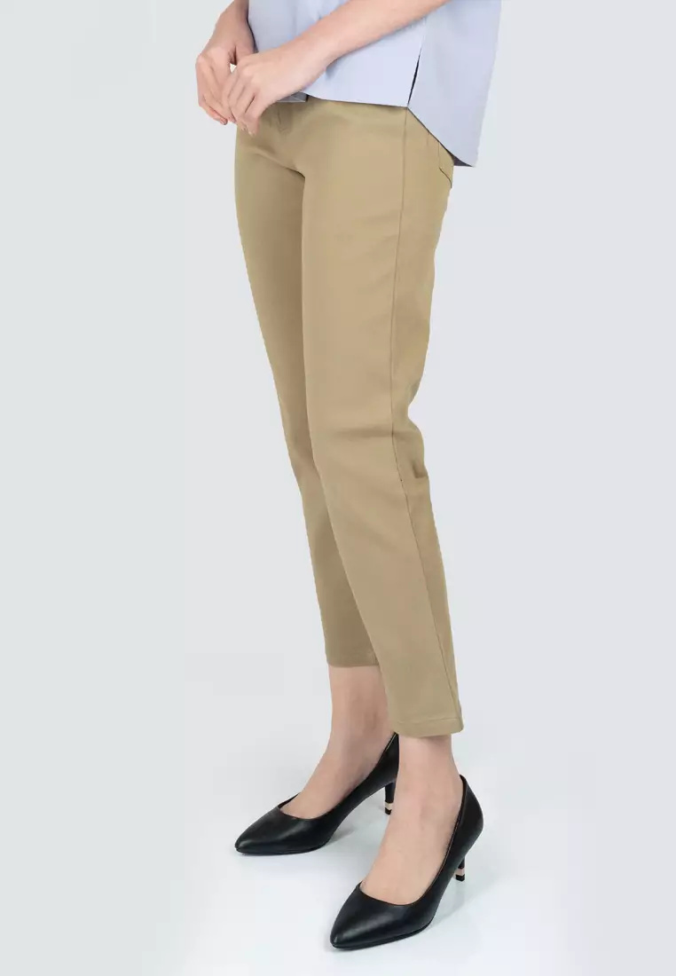 Polo Haus - Women’s Slim Fit Stretch Long Pants WBLP004