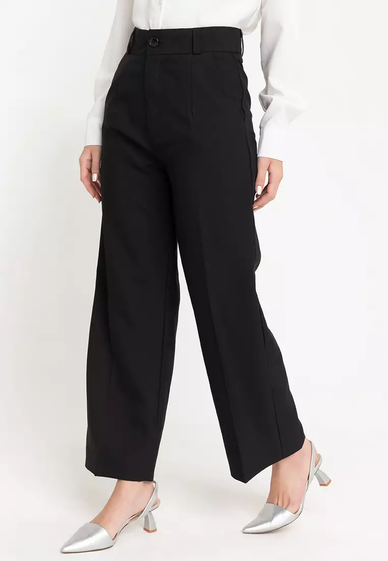 Buy BADOMODA Tasha Wide Leg Slacks 2024 Online | ZALORA Philippines