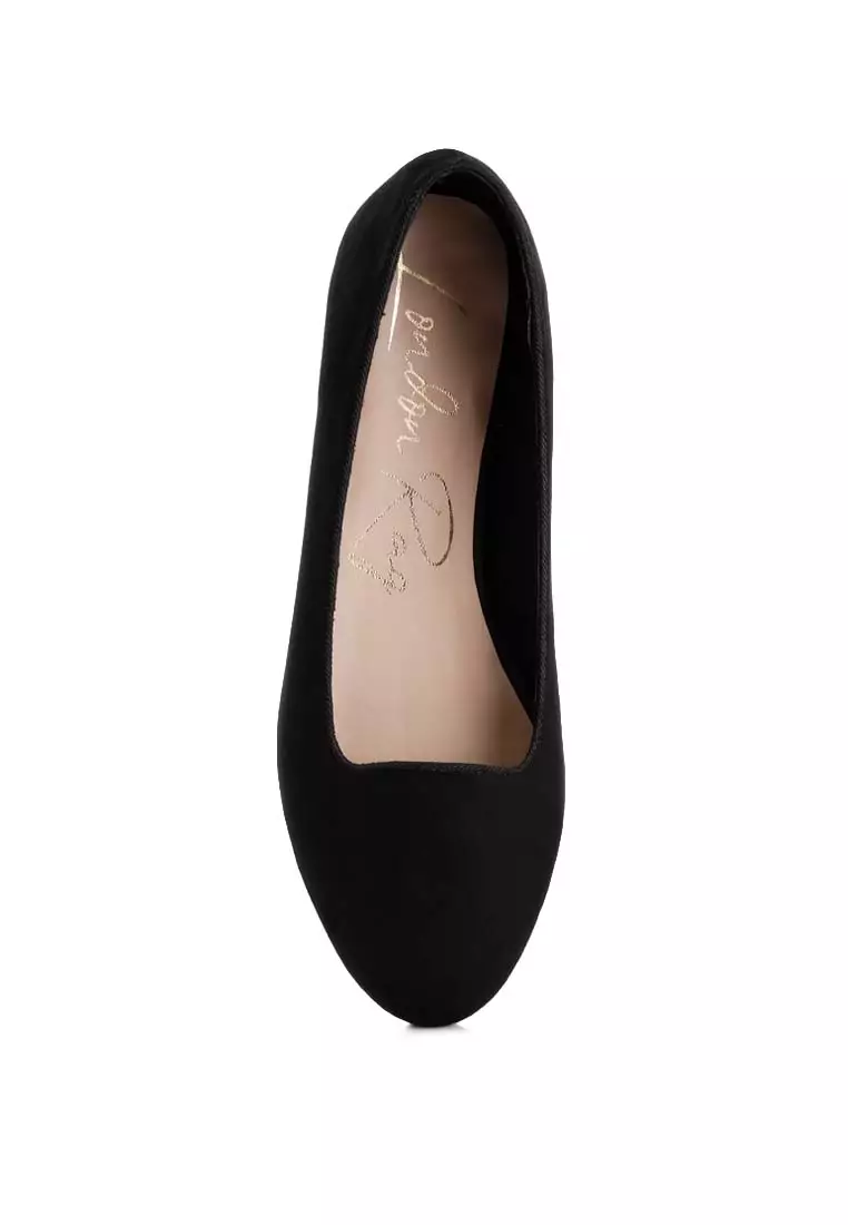 Black Casual Flat Ballerinas