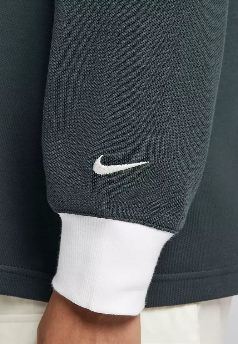 Sportswear Long-Sleeve Graphic Polo Top