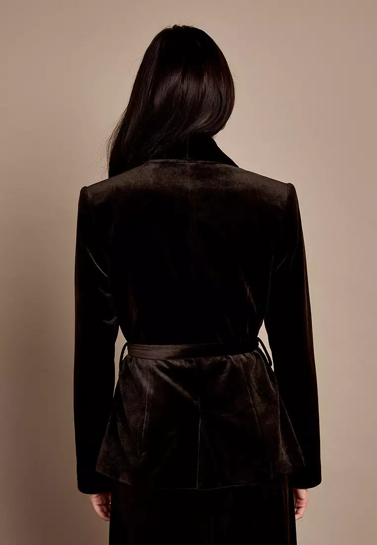 GWD Claire Chocolate Velvet Jacket