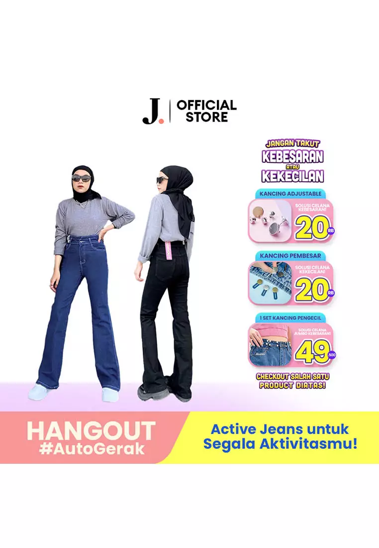 Highwaist Stretch Cutbray Jeans 521 HANGOUT