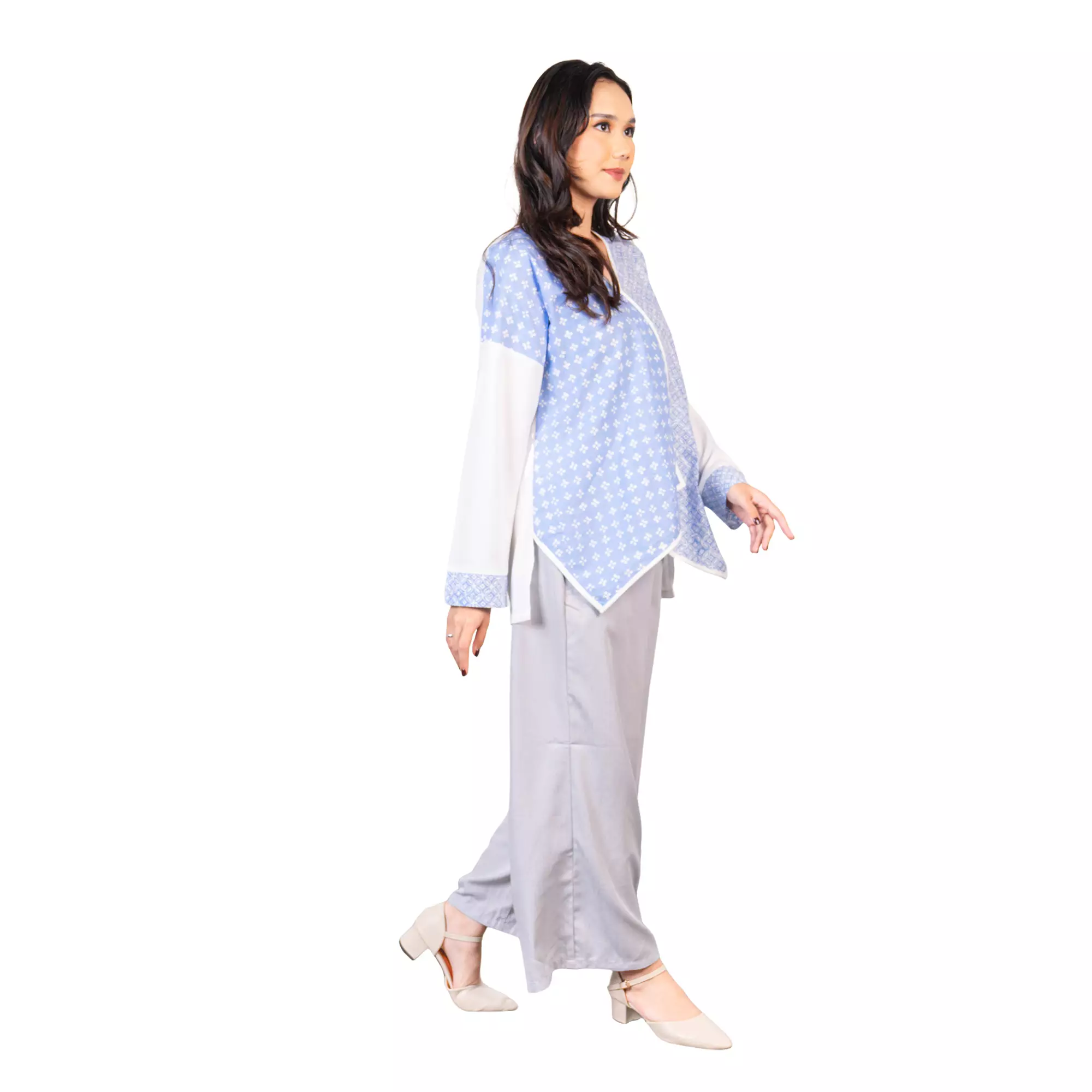 Blouse Batik Wanita - Atasan Batik - Bhatara Batik Fitria - Baju Batik Modern Lengan Panjang