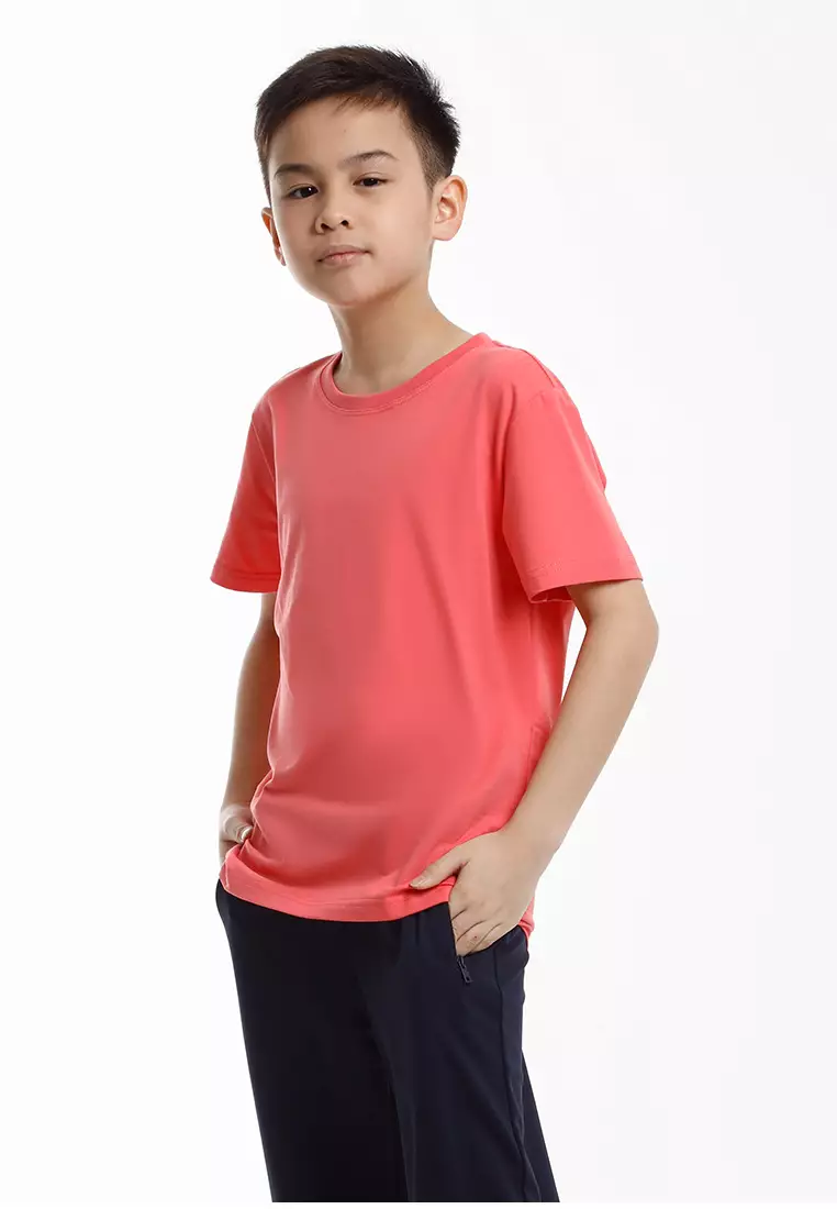 Forest Kids Unisex Premium Soft-Touch Cotton Regular Fit Round Neck T-Shirt - FK82001-53DkPink