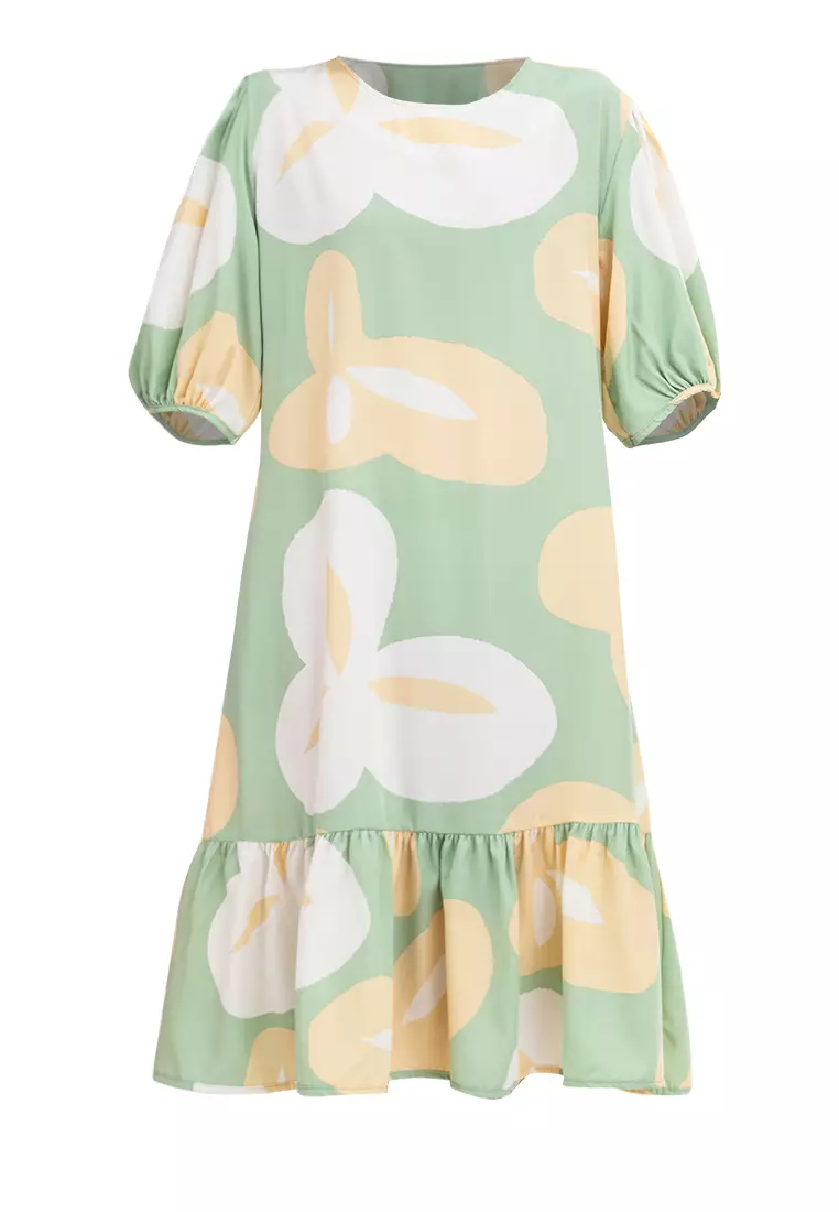 Azalea Abstract Print Dress