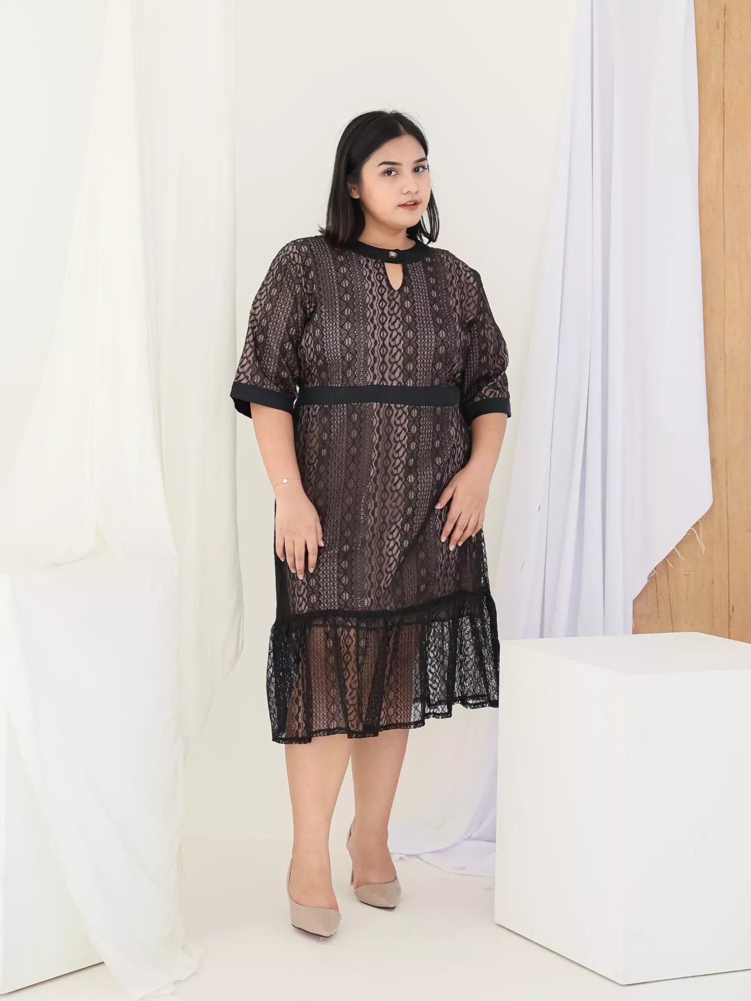 Plus Size Party Dress Monalisa Black