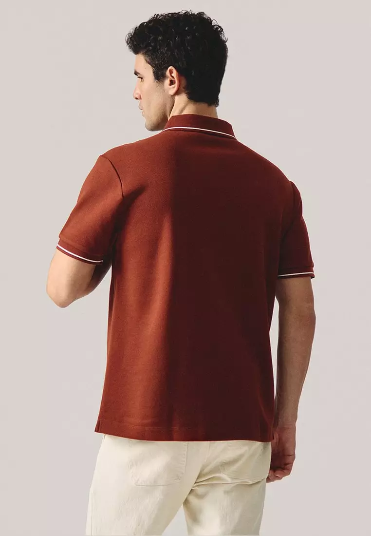 Premium Regular Fit Polo Shirt With Contrast Tipping