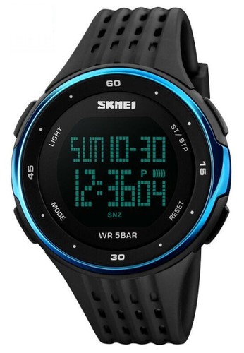 Jual Skmei Jam Tangan Digital Pria Led Afterglow Waterproof Silicon Strap Io99 Original Original Zalora Indonesia