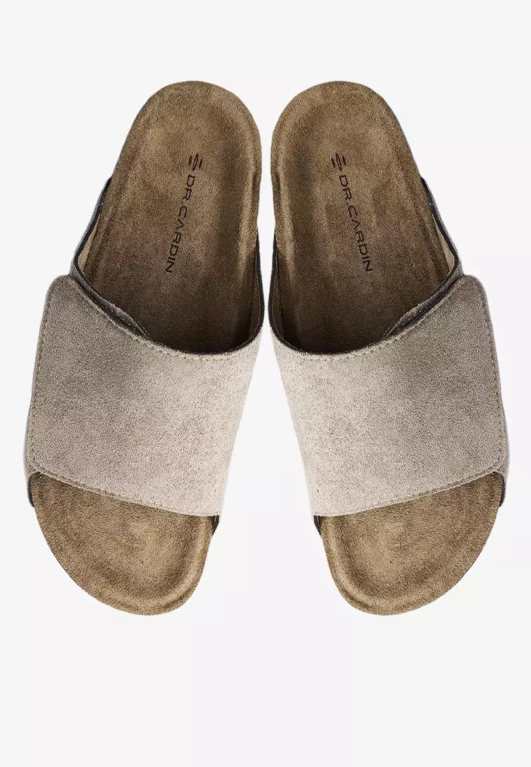Dr. Cardin Men Cove Core Suede Comfort Sandals with Adjustable Strap D-SLB-8212