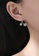 ZITIQUE silver Women's Diamond Embedded Flowers Cross Earrings - Silver E4152ACD11BBEAGS_3