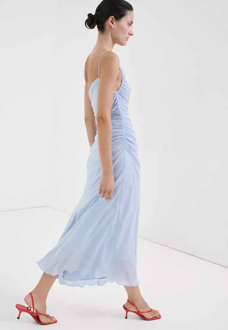 Asymmetrical Pleated Dress