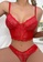 LYCKA red LEB2250-Lady Two Piece Sexy Bra and Panty Lingerie Sets (Red) 4BC41USF1358F4GS_4