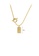 Glamorousky silver Fashion Temperament Plated Gold 316L Stainless Steel King Geometric Pendant with Beaded Necklace E2FBCAC0C98DC0GS_2
