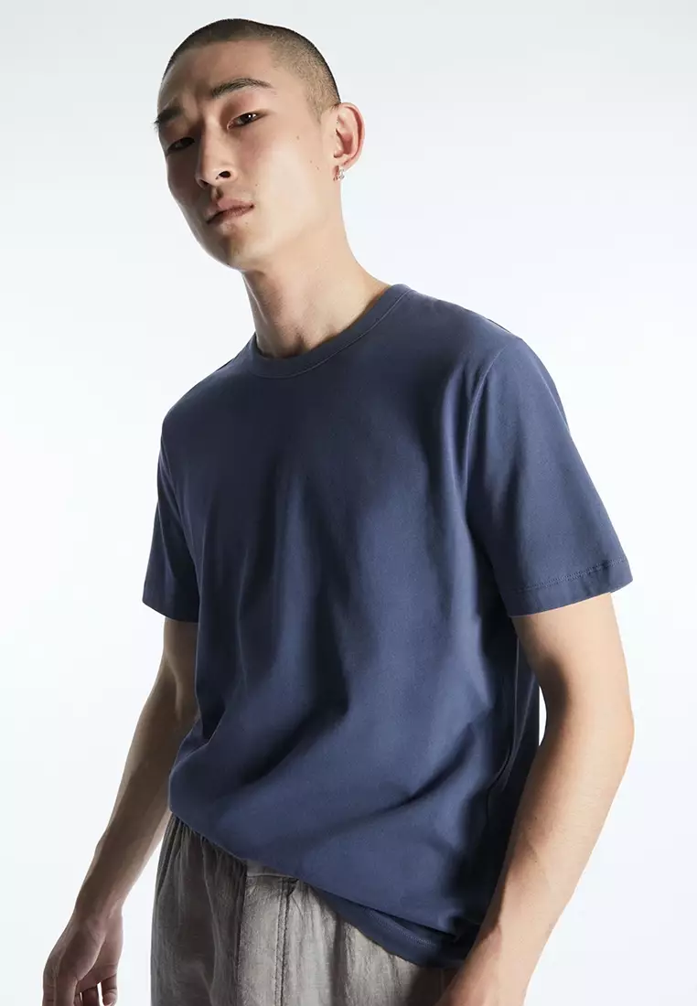 Buy COS Regular-Fit Mid-Weight Brushed T-Shirt Online | ZALORA Malaysia