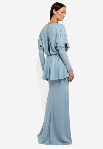 Buy Hailey Kurungmodern from NH by NURITA HARITH in Blue at Zalora