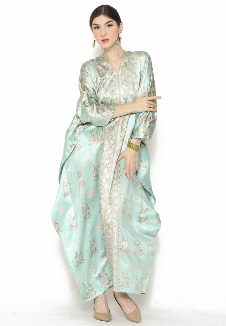 Kanzi Exclusive Long Sleeve Songket Kaftan
