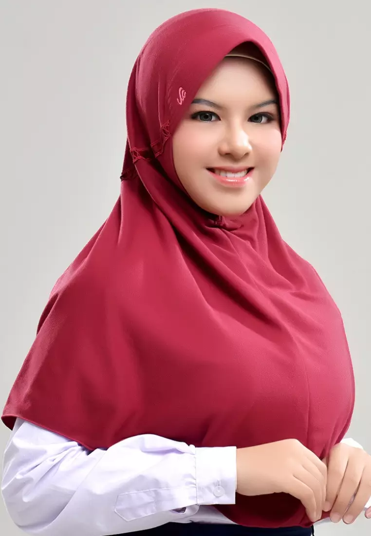 Rabbani - Kerudung Sekolah Instan Innova - Red