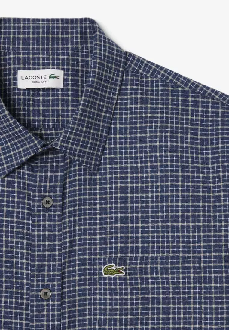 Regular Fit Plaid Flannel Shirt