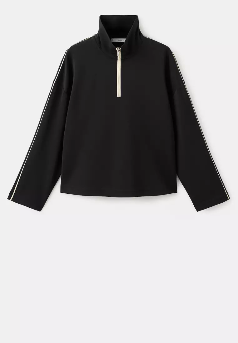 Turtleneck Sweatshirt With Zip