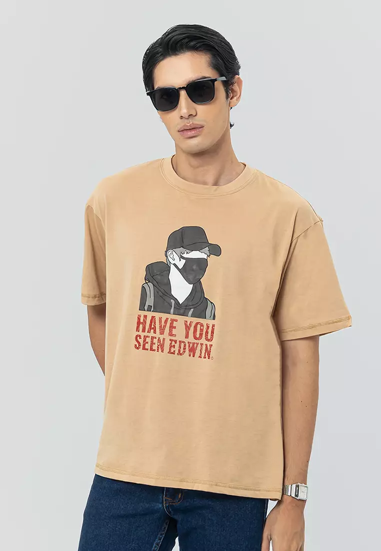 BOURNE BEIGE Kaos Pria Lengan Pendek SS - Top Man Graphic Tee