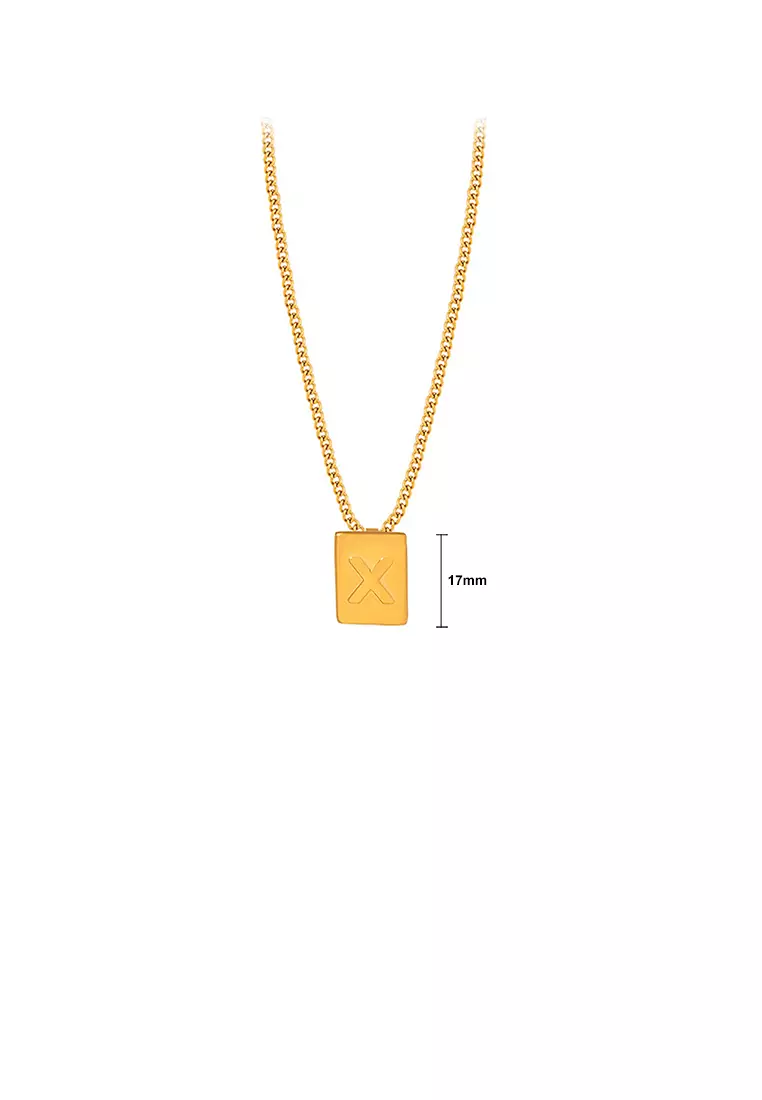 Buy Glamorousky Fashion and Simple Plated Gold 316L Stainless