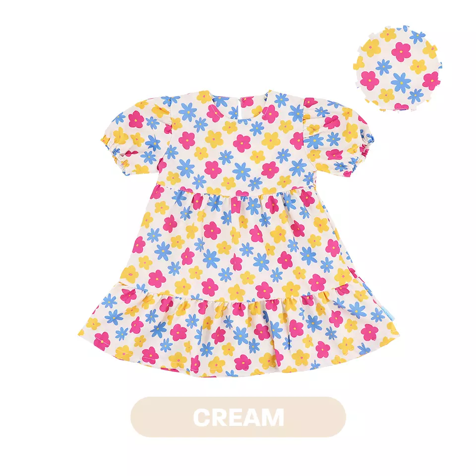 Mooi X Dinda Puspitasari Dress Anak Perempuan Audrey Dress - Cream