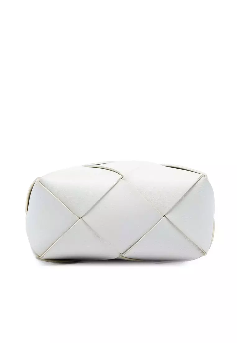Pre-Loved Bottega Veneta Mini Lambskin Intrecciato Cassette Camera Bag