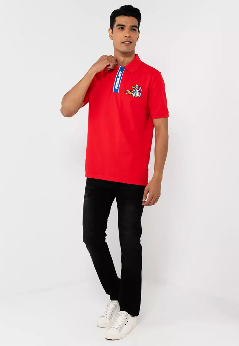 Sailing Embroidery Patch Polo Shirts