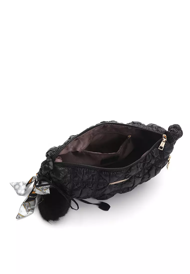 GYKACO KYUMI Black - Tas Wanita Sling Bag - Fashion Top Handle Bag (Import)