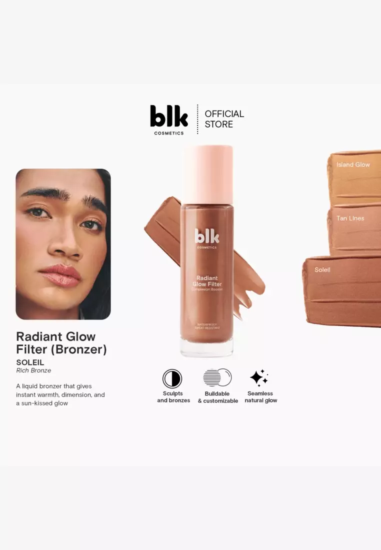Discount on blk cosmetics  shoes - SKU: radiant glow filter bronzer - soleil