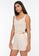 Trendyol beige Ruched Rib Pyjama Set F34E9AA28F4EACGS_4