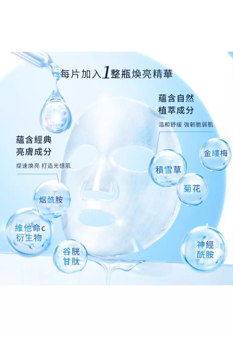Sasatinnie Advanced Water Glow Essence Mask - 3rd (5pcs)