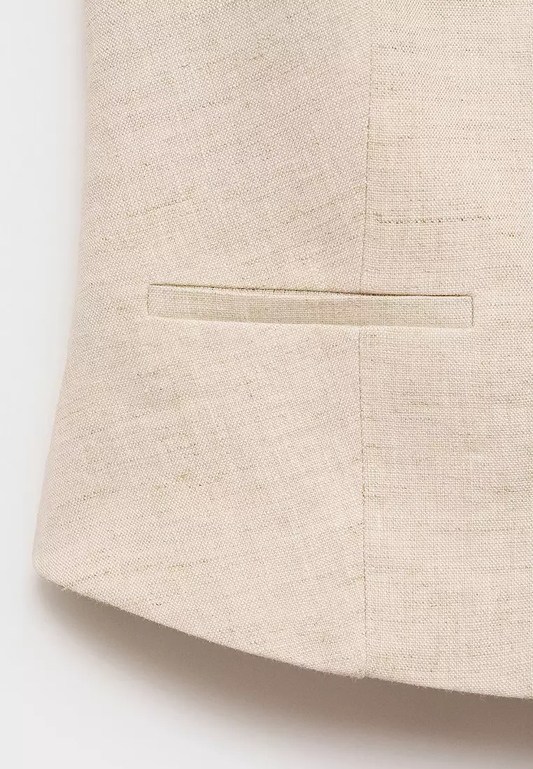 Linen Suit Waistcoat