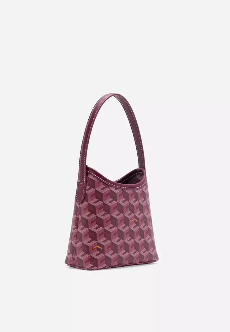 Alesso Micro Hobo Bag Burgundy