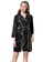SMROCCO black Silk Long Sleeve Robe Pyjamas L8006 (Black) 46A7AAA73D946CGS_3
